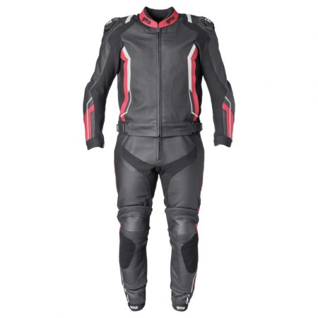 2pcs leather suit GMS ZG70000 GR-1 černo-červeno-bílá 56H