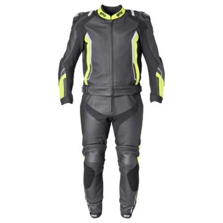 2pcs leather suit GMS ZG70000 GR-1 černo-žluto-bílá 56H